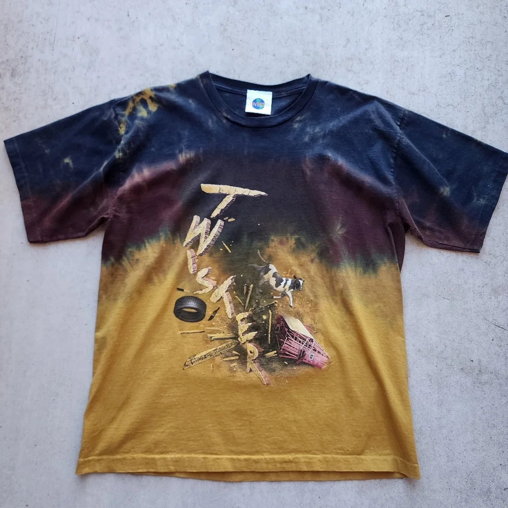 Vintage 90s Universal Studios FL Twister T-Shirt Made in USA, Single Stitched, L